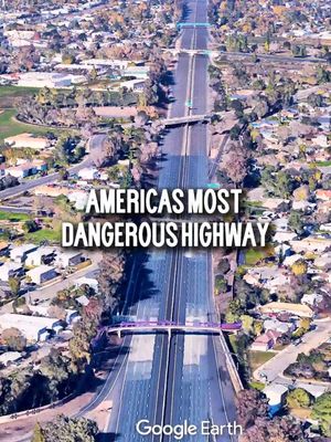 AMERICA'S MOST DANGEROUS HIGHWAY! 🛣️ #satire #urbanism #dangerousroads #california #geography  With over 400 traffic deaths per year, State Route 99 in California is regularly cited as the most dangerous highway in America.