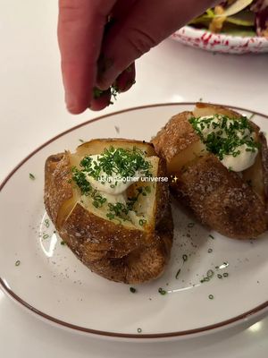 two baked potatoes ❤️ 