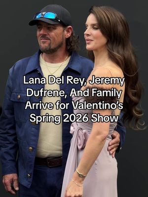 Lana Del Rey has touched down for #ParisFashionWeek, along with her family and husband Jeremy Dufrene, for Alessandro Michele’s Valentino spring 2026 show. Head to the link in our bio to see more.