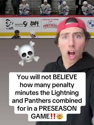 This many penalty minutes… IN A PRESEASON GAME‼️☠️🌶️ #hockey #NHL #florida #tampa 