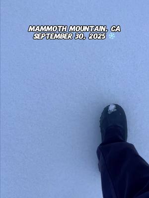 Snowfall spotted at the top of @mammothmountain the other day... here we go, California ❄️👀 #snow #california #mammothmountain