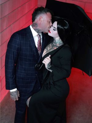 Mr. & Mrs. Addams  🥀  @James M. Ramsey  #gomez #morticia #morticiacosplay #morticiaaddams #adamsfamily 