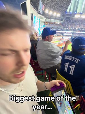 Bro is speed running Mario kart at the biggest baseball game of the year… #MLB #bluejays #alds #mlbpostseason2025 