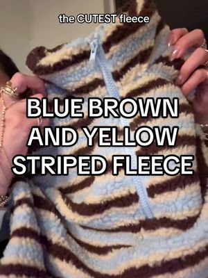 you know something’s special when you wanna wear it on your birthday #fleece #stripes #trends #fashion #fallfashion 