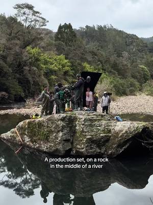 I bet you were wondering how the production crew got onto the rock? #Outdoors #production #campaign 