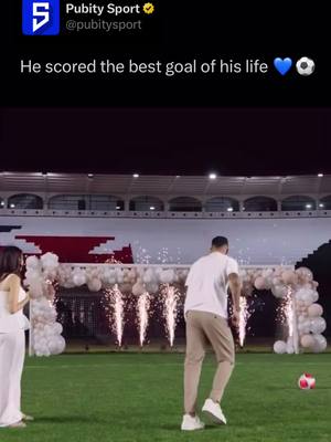 Dad scores the best goal of his life 💙 #wholesome #footyskills #tekkers #penalty #goal #funny #footymemes #soccermemes #foryou #fy #4u #trending (via IG: missevent_ )