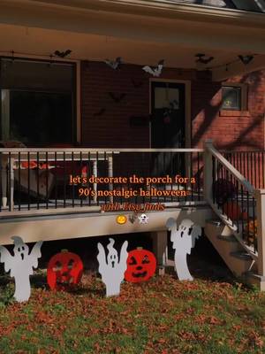 (a d) This year, I wanted to go 90’s/early 2000’s nostalgic with my outdoor decor and @Etsy made that possible! 🎃🦇👻 The spooky hanging bats, adorable yard ghosts & jack’o’lanterns, and Halloween bats door mat were the perfect addition to my front porch decor to make it spooktacular for Halloween this year! I also added some of my favorite Etsy finds from past years (and everything can be found in my Etsy “🍁 My Fall Favorites 🍁” collection)! Do you decorate for Halloween? 🎃 If so, what’s your favorite kind of Halloween decor?! Nostalgic, spooky, over-the-top?! 👻 #etsy #etsycreatorco #etsytiktok #falldecor #halloweendecor