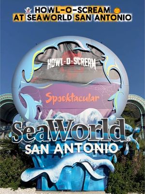 #ad From haunted houses to night coasters, #howloscream at @SeaWorld Texas Make sure to check out the Fanta Fright House for some delicious themed bevs Special offer in bio thanks to @Fanta — see you in the scare zones!