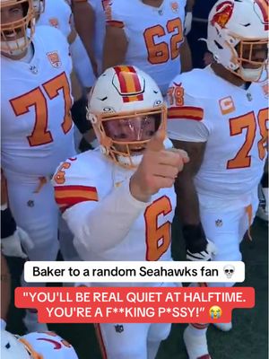 Baker literally LIVES for trash talk like this 🤣 #foryou #nfl #bakermayfield #tampabaybuccaneers 