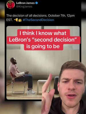 What do you think LeBron’s second decision is going to be? #NBA #basketball #lebronjames #lakers #fyp 