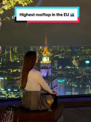 Welcome to the brand new Highline Warsaw 🏙️ Located at the top of the highest building in the EU - the 310m tall Varso Tower - the Highline Warsaw offers the best view over the city 😍 The panoramic city observatory with a rooftop bar & numerous immersive experiences is an absolute must visit in Warsaw, Poland 🇵🇱  #highlinewarsaw #warsaw #poland #europetravel #observatory Europe highest rooftop bar, Warsaw sightseeing, best view in Warsaw