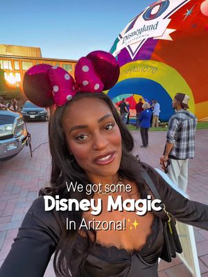 A little bit of Disney magic… in PHOENIX?! 🩵 This morning, Jonah and I went to Arizona State University where @Disneyland brought their 70th Anniversary Hot Air Balloon for a one-day pop-up stop and it was honestly such a core memory. 🎈 We actually got to go inside the balloon before it lifted, watched it fill up, and of course met Mickey & Minnie in their adorable anniversary outfits! It’s not often we get Disney magic out here in the desert, so this was such a fun way to celebrate! 🤗 This was a one-day stop here in Phoenix, but the 70th Anniversary Celebration continues through summer 2026 at Disneyland Resort and there are more surprises planned across the U.S.! 🤭 Keep tabs on @Disneyland for future stops + updates!#DisneyPartner #Disneyland70 #arizonaplaces  . . . . . #arizona #phoenix    