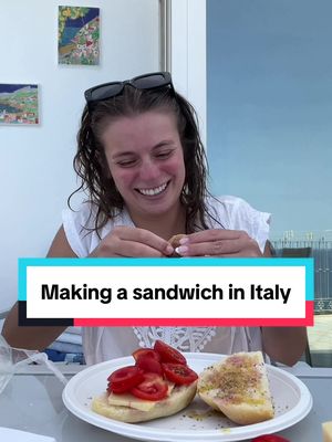 My lunch on a random Tuesday two months ago #italian #lunch #sandwich #LanguageLearning 