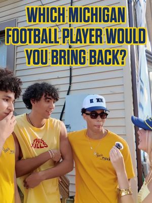 The people have spoken 🗣️〽️〽️ Who are you bringing back to join Team 146? 💪🏈 • • • #GoBlue #GoBlue〽️  #Michigan #MichiganWolverines #UMFootball            @The College Sports Company 