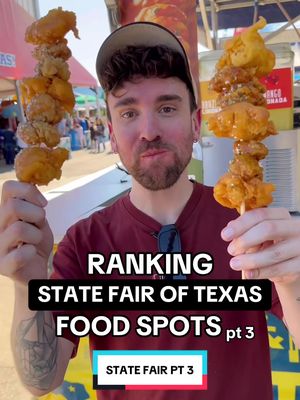 RANKING STATE FAIR OF TEXAS FOOD PART 3 🎟️ This is our last video in our State Fair of Texas food series! #statefairoftexas #dallasfood #dallas #dallaseats #dfw 