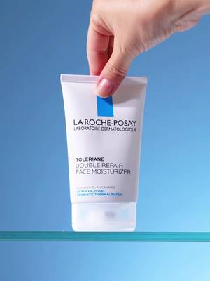 Dry, sensitive, or just thirsty?  Toleriane Double Repair Moisturizer repairs skin’s barrier in 1 hour & delivers up to 48HR hydration🩵️​ #larocheposay #sensitiveskin #healthyskin​