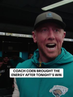 Our favorite weekly tradition: Postgame speech 🥲 #NFL #jacksonvillejaguars #DUUUVAL #MNF #liamcoen 