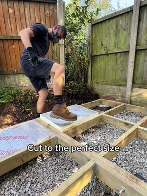 What do you make of friction fitting? Does it need extra support?  This is a subbase for an insulated garden room.  #DIY #gardenroom #homeimprovmet #insulated 