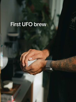 First time brewing with my new UFO dripper. Honestly the brew method is different, but the result is incredible. Paired perfectly with some Ilse coffee beans today 🛸 ☕️  #pourovercoffee #coffeecorner #coffeevibes #coffeetok #homebrew 