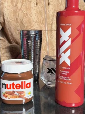 We had to put @BarChemistry @Nutella UK cocktail to the test with our new Toffee Apple vodka and it is none other than spectacular 🫡 #fyp #nutella #cocktail #xixvodka 