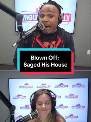 Would you use sage in someone else’s home?? Meredith had the best intentions 😅🍃 @iHeartRadio 
