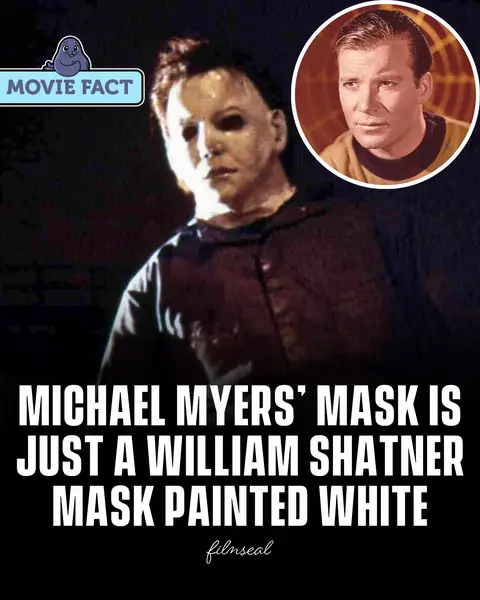 A Star Trek Captain Kirk mask was discovered in a magic shop on Hollywood Boulevard by Halloween production designer and editor Tommy Lee Wallace, and the rest is history #FilmSeal #film #movie #cinema #halloween 