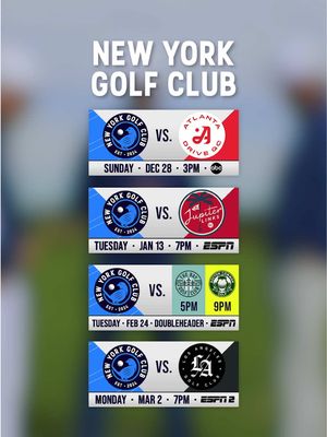 Rickie, Cam, Xander, and Matt teeing it back up for New York Golf Club in @TGL Season 2. Open try outs at the SoFi Center… well, you’re saying there’s a chance