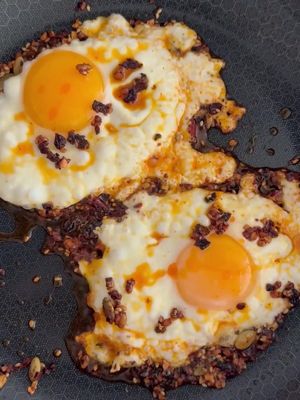 what's your favorite food to drizzle chili crisp on? @Toasted Table  #chilicrisp #fyp #recipes #yummy 