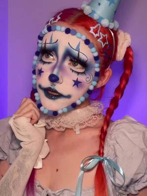sometimes u just gotta be a sad clown 🩵 inspired by @Rebe la nieve makeups 🌟 