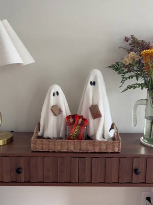 Dare we say these trick-or-treating ghosts are cuter than Casper...👻 We have more adorably spooky Halloween DIYs for you and your little ones at the link in our bio! #halloween #DIY #homedecor #drewandjonathan 