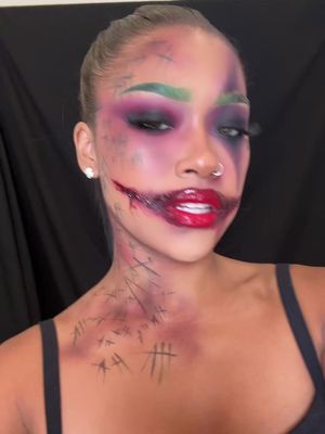 Anything for Joker 💄💚 #jokermakeup #halloween2025 #halloweenmakeupinspo