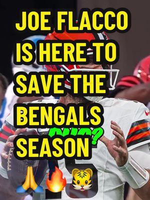 Joe Flacco -> BENGALS 🐯🔥 Follow for more!! 👀 #joeflacco #clevelandbrowns #bengals #quarterback #nfl