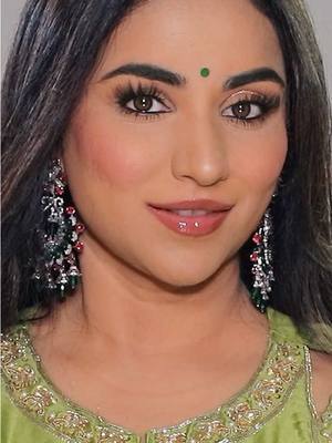 I never thought I’d look good in green, so I don’t have very many green outfits, but i had to try. Diwali Transformed! What do you think? Tut coming up 💕 #indian #Diwali #makeup #makeuptutorial #makeuptransformation 
