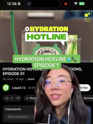 Replying to @🐸 💧📞 hydration hotline is here. you asked, we answered! hit the link in our bio to watch the full episode to learn more. 💬⚡️🔋 #liquidiv #ditchtheglitch #hydrationhotline #greenscreen #greenscreenvideo 