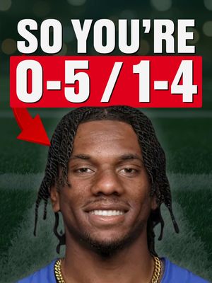 So You’re 0-5 / 1-4 in Your Fantasy Football League…😬 #fyp #fantasyfootballfellas #fantasyfootball 