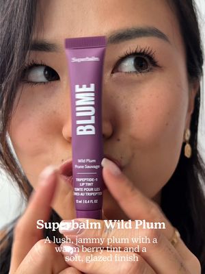 Superbalm Wild Plum is our newest shade, available only for the holidays in the limited-edition Superbalm Trio Kit. This kit features two of our cult favourites - Superbalm Vanilla Cream and Toffee - alongside Wild Plum, all served in our soft, plush purple Blume cosmetics bag.⁠ ⁠ Where to find Superbalm Trio Kits:⁠ 🇺🇸 USA: exclusively available only at blume.com⁠ 🇨🇦 Canada: coming soon to @sephoracanada⁠ #tiktokviral #swatch #lipbalmaddict #sephoraliplooks #sephorahaul 