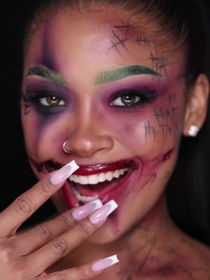 HAHAHAHHAHAAH #jokermakeup 🎪 #halloweentransition 