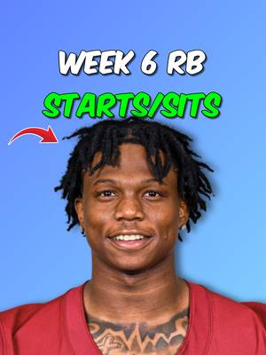 RBs To Start & Sit For Week 6 Fantasy Football🏆 #nfl #fantasyfootball #fantasyfootballadvice #fyp