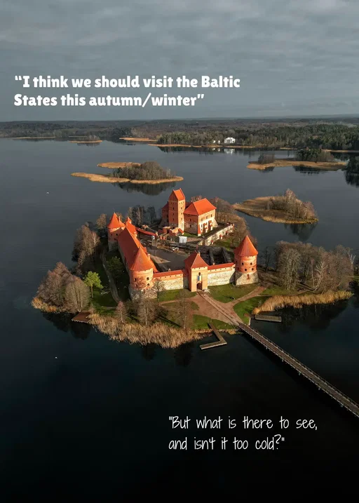 Autumn/Winter is the perfect time to explore the Baltics. It’ll be much quieter, and if you’re travelling around in December, then the Christmas markets here are magical.  This is without a doubt the most underrated and affordable corner of Europe. We spent only £500 in 9 days, including food and accommodation, which was solely Airbnb’s.  We interrailed through the region, in recent years the rail network has been improved meaning it’s even easier to travel through the Baltics via train 🚞 9-10 days is an ideal amount of time to spend here, the three capitals of the Baltics are small and easily explored in a few days. But also allow for a day here and there to explore outside of the cities 🫶🏼 Have you considered visiting this region?  #balticstates #europetravel #underrateddestinations #latvia #lithuania #estonia #fyp #travelcouple 