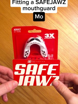 Mo is ready to go. perfect fit guaranteed #Safejawz #Mouthguard #Gumshield #fitting #Asmr 