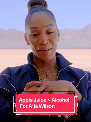 Apple juice is #AjaWilson’s go-to drink and we’re here for it!!! 🧃 She’s not a drinker—and that’s her version of balance.  #WNBA #FuelLike #WomensHealth 