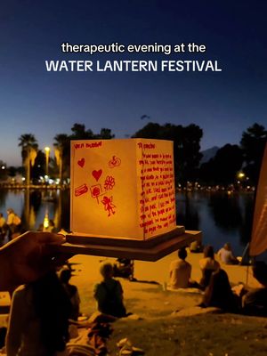 what to expect during an evening at the @Water Lantern Festival ✨ #waterlanternfestival 