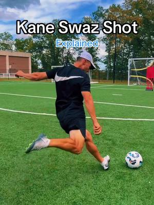 Swaz like Harry Kane 🫨 The KEY detail is using your laces, not the outside of your foot. Punch through the ball, tight follow through and use your balance to keep it under control. Which skill/finish should I teach next 👇👇 #Soccer #football #soccertraining #futbol 