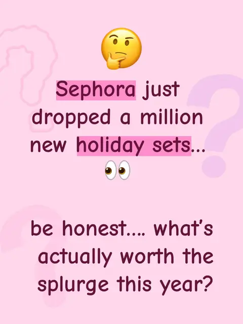 Sephora just dropped way too many holiday sets…  There’s literally something from every brand — blush kits, skincare sets, lip sets, you name it 💄 But let’s be honest… not all of them are a good deal 👀 So I’m turning to you — what are your holy grail holiday sets this year? Which ones are actually worth buying before they sell out? Drop your picks below 👇✨ @sephora @sephoracanada @Saie @Summer Fridays @YSL Beauty @makeupforever @ONE SIZE BEAUTY @Tower 28 Beauty @Glow Recipe @MERIT Beauty @Kosas @LOCCITANE @NARS Cosmetics @Kayali @Innisfree US @innisfreecanada @Innisfreeofficial @TOPICALS @Rare Beauty @Fenty Beauty @Caudalie @BenefitCosmeticsCA @Benefit Cosmetics @Charlotte Tilbury @amika @Josie Maran @Gisou @milkmakeup @Sol de Janeiro Inc  #sephora #sephorahaul #sephoraholidayset #sephorafinds #giftset 