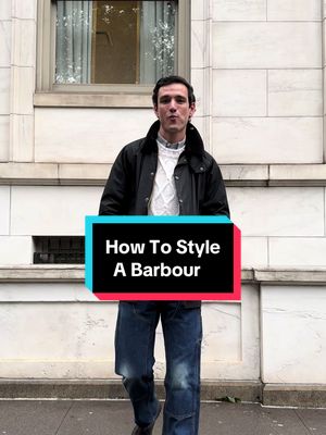 Just putting on a good jacket does not make it a good fit - here are some easy ways I style my Barbour in the fall! #barbour #rainjacket #fashiontok #fashiontiktok #mensstyle 