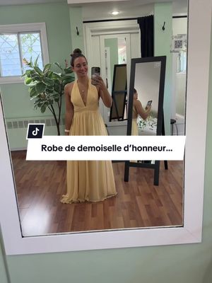 Premier rendez-vous chez La Boutique Coup de Foudre pour ma robe de demoiselle d’honneur pour le mariage d’une amie! #weddingtiktok #wedding #bridesmaids #bridesmaiddresses 