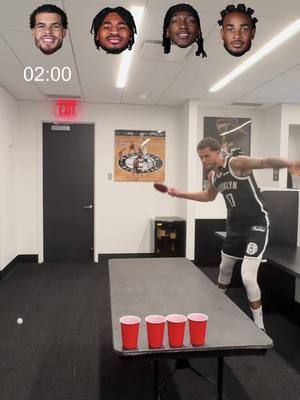 Fastest to knock down the cups #pingpong #tabletennis #brooklynnets 