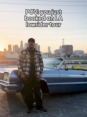 Heaven is a '64 Impala and a tour guide named Ledby. #lowriders #lowridertiktok #dtla #tripadvisor 