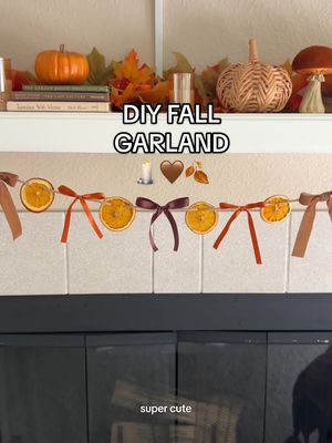 DIY fall bow & dried citrus garland 🍊🍂🤎 superrr cute & easy!!! ribbon is from @Michaels Stores  hot glue is @The Gorilla Glue Company  Nail polish @Le Mini Macaron  #falldiy #fallcrafts #craftygirl #diycrafts #crafting 