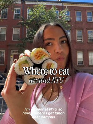3 hand rolls for $12 in the west village ❗️~13 minute walk from campus but perf for a grab and go lunch.  📍 Sushi Counter  #nyu #nyceats #college #handrolls #westvillageeats 